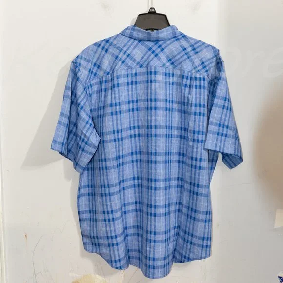 NWT Orvis Men’s Short Sleeve Woven tech shirt True BLue - Picture 5 of 8